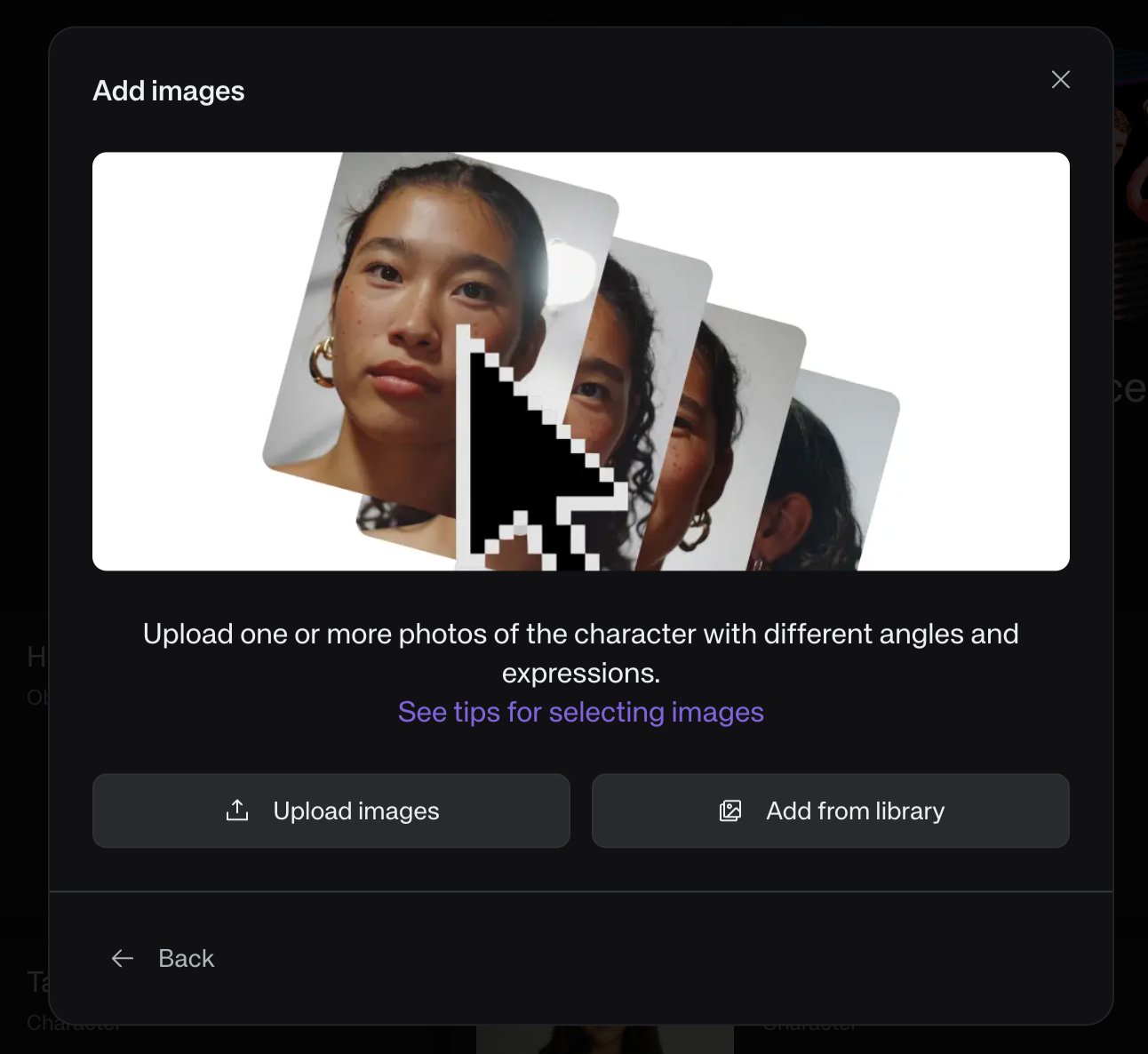 Kive Add Images dialog