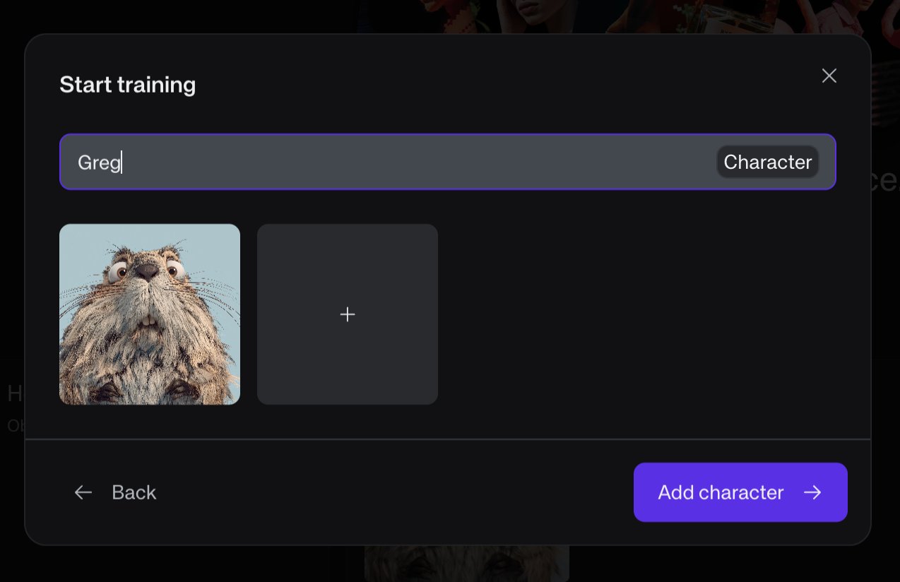 Kive naming a character Greg